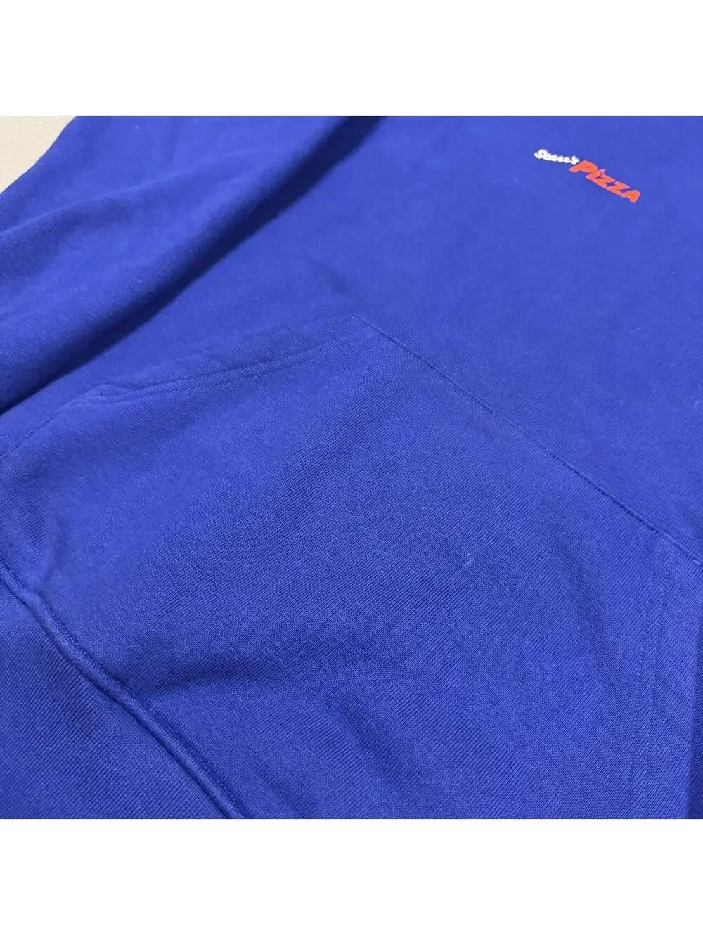 Air Jordan X Scarr's Pizza Friends and Family Exclusive Blue Graphic Hoodie